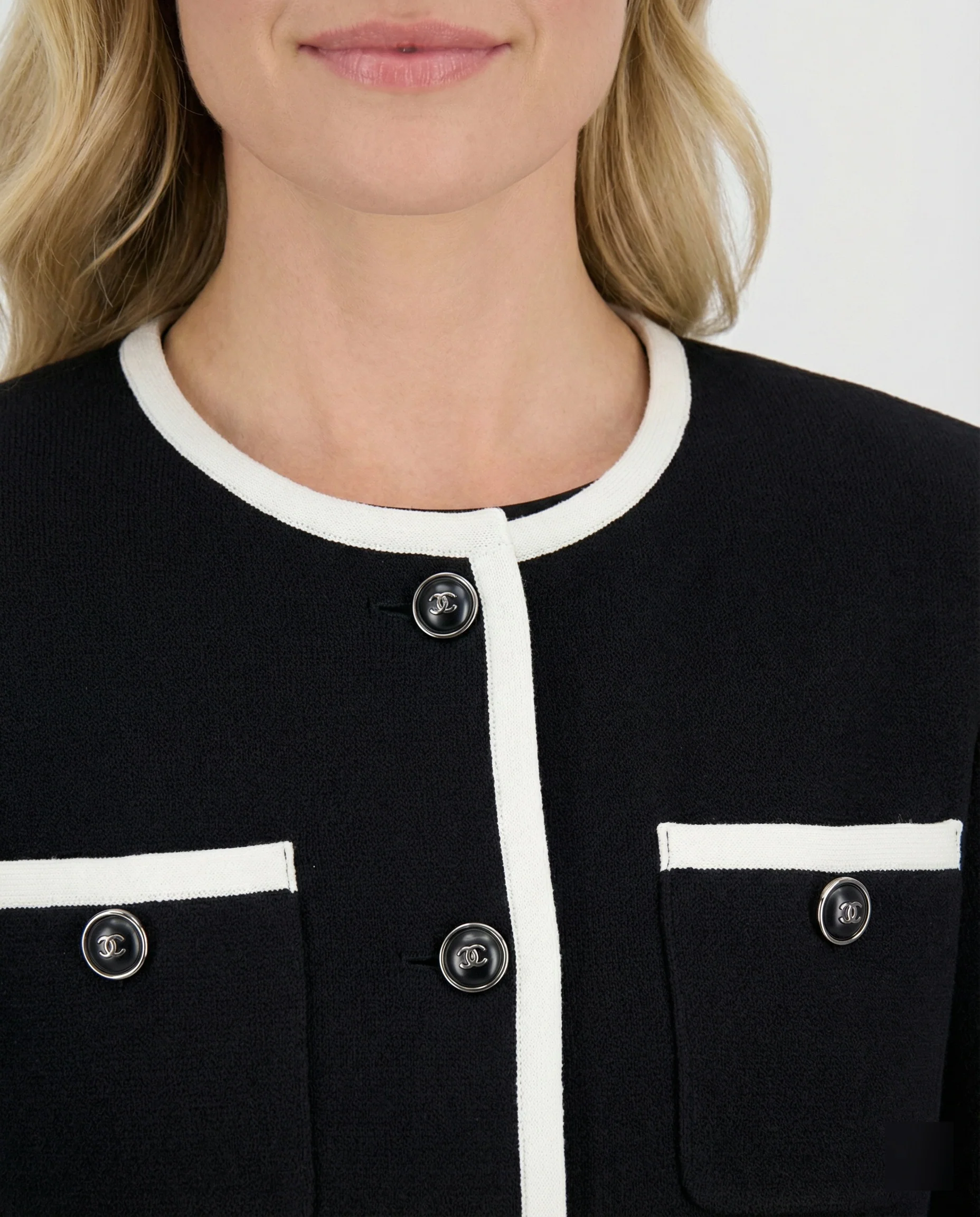 Zweiteiliges Kleid aus ärmellosem Etuikleid und Boucléjacke Heidi Mode - Image 2