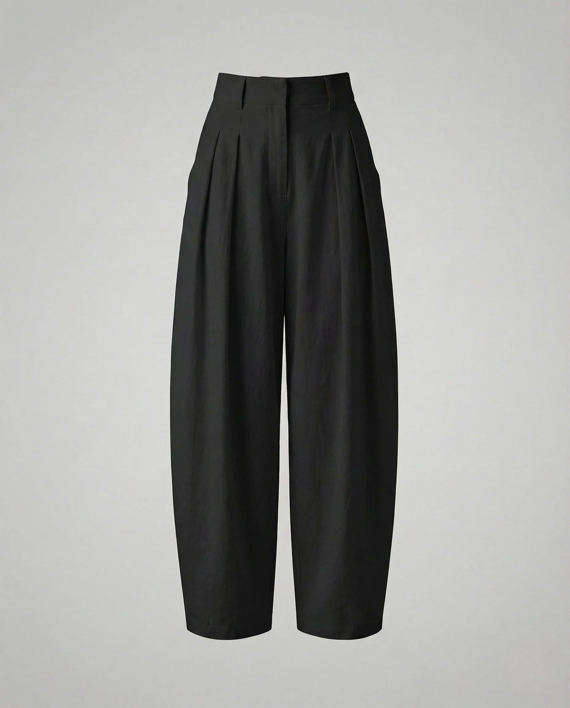 Damen Leinen Set Pullover Bundfaltenhose - Image 6