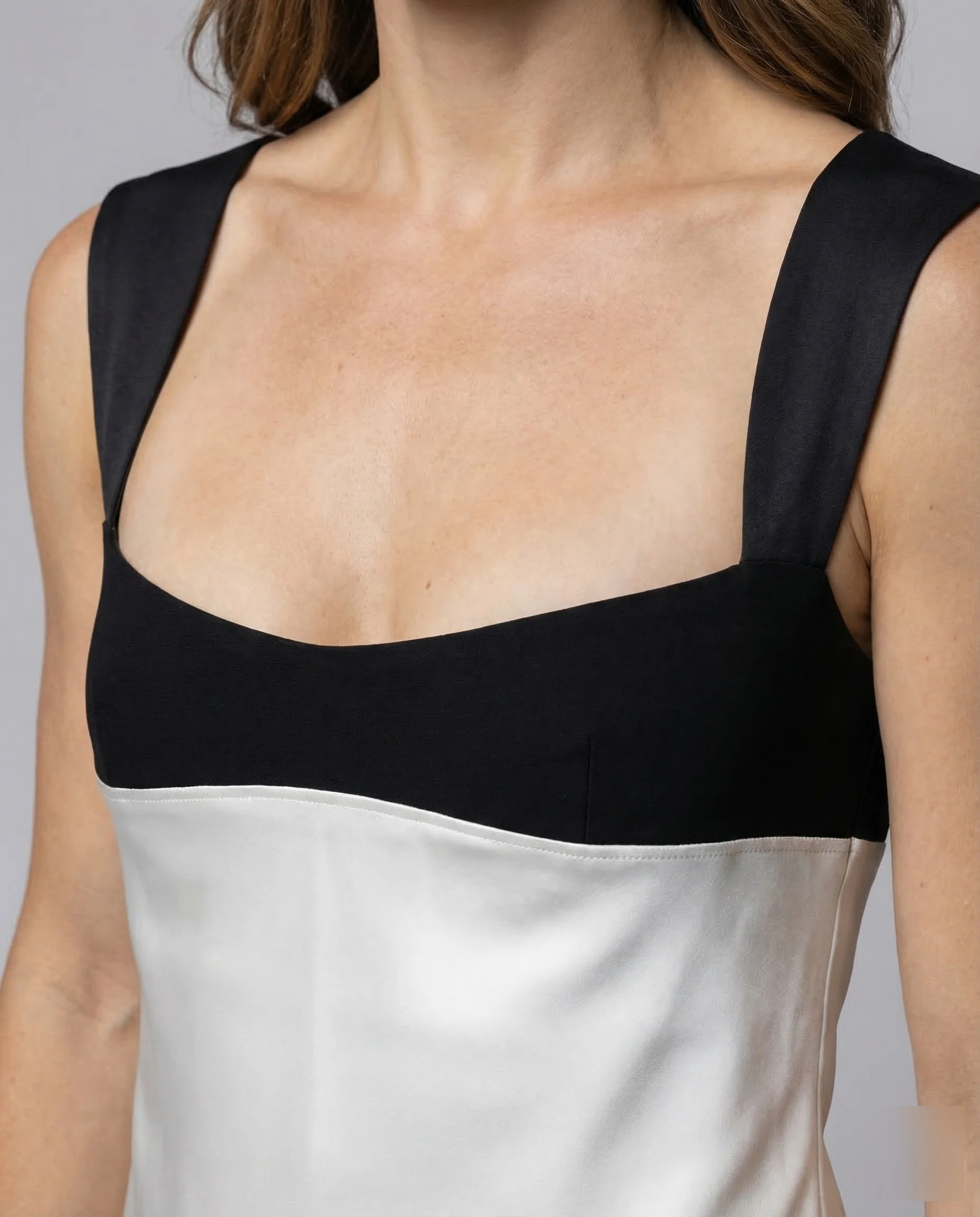 Damen Satin Set Bandeau Minirock - Image 3