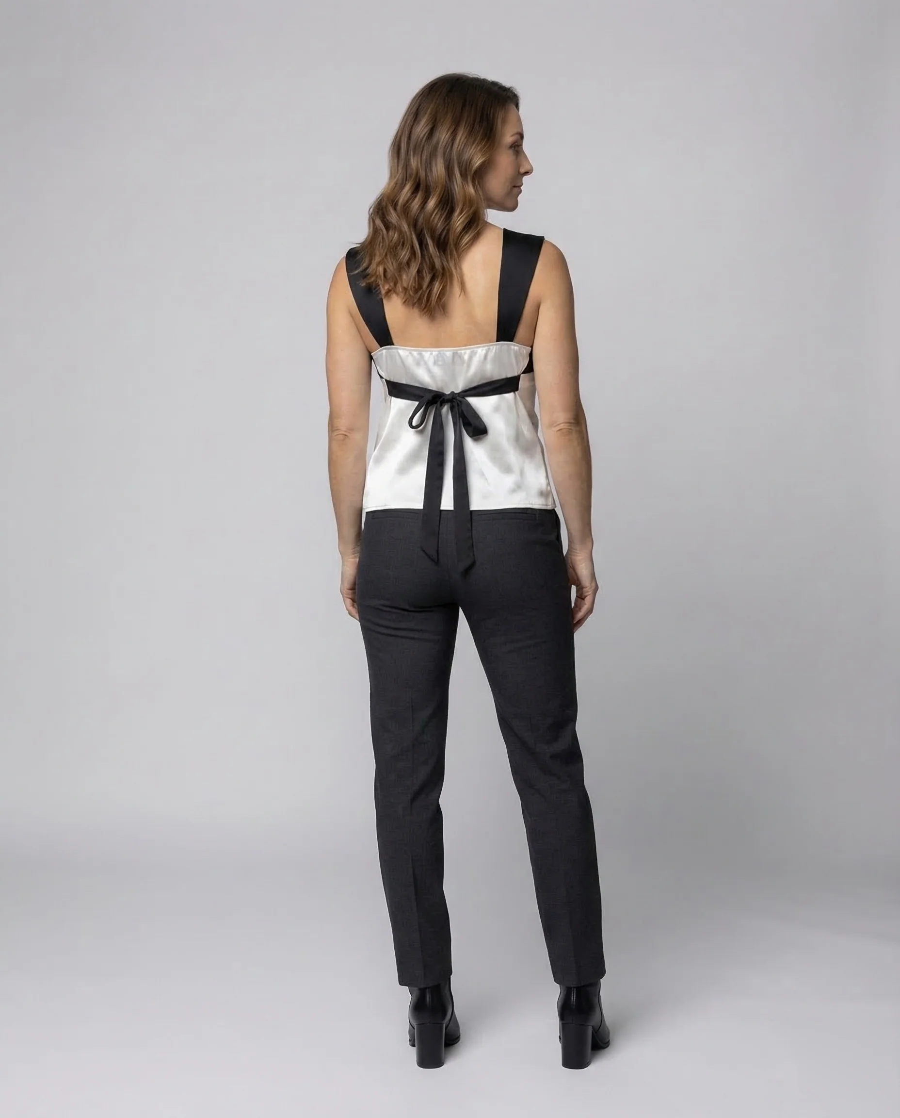 Damen Satin Set Bandeau Minirock - Image 4