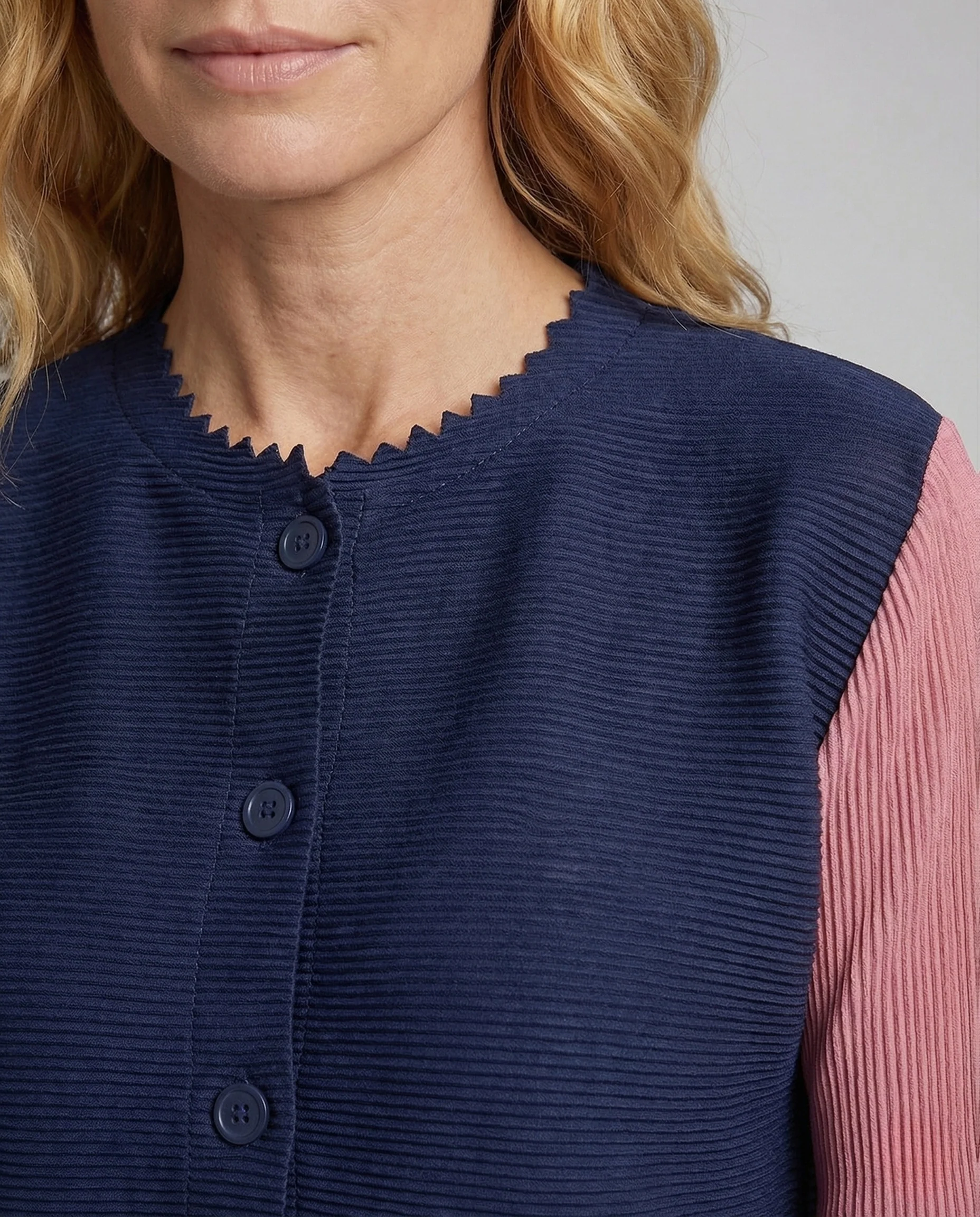 Damen Strick Set Weste Maxirock - Image 2