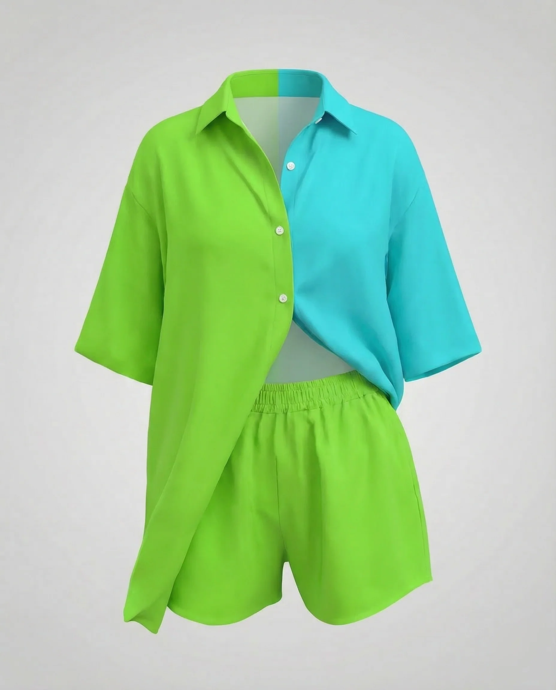 Damen Viskose-Mix Urlaubs-Set Shorts - Image 6