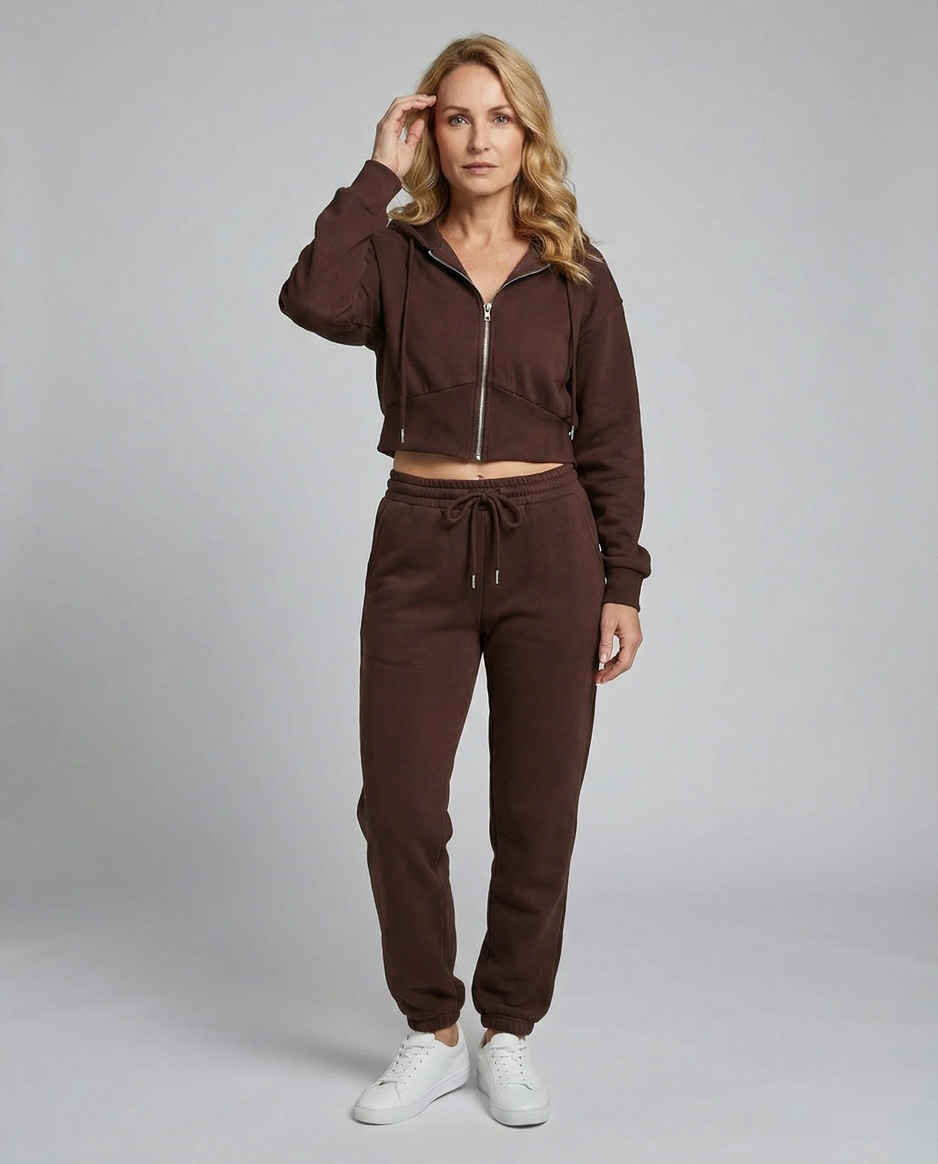 Damen Jogginganzug Damen Sweat Set - Image 2