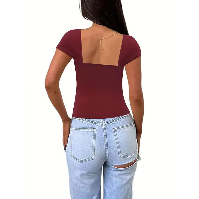 Damen Oberteil mit Modernem Herz-Ausschnitt und Schickem Schnitt Heidi-Mode - Image 2