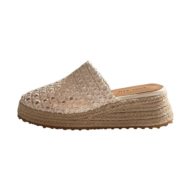Damen Offene Clogs mit elegantem Geflecht Heidi Mode - Image 5