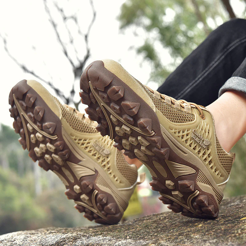 Damen Outdoor-Sneaker mit atmungsaktiver Mesh-Oberfläche und rutschfester Sohle Heidi Mode