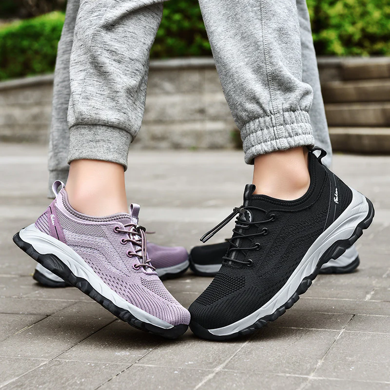 Damen Outdoor-Sport-Sneaker mit innovativem Schnellschnürsystem und atmungsaktiver Mesh-Oberfläche Heidi Mode - Image 4