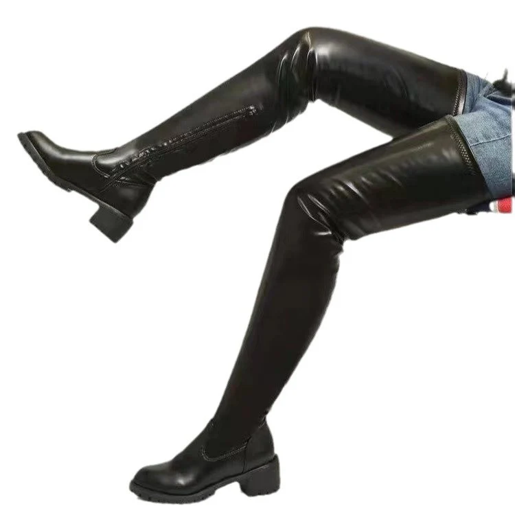 Damen Overknee Stiefel mit robustem Profil und elegantem Design Heidi Mode - Image 5