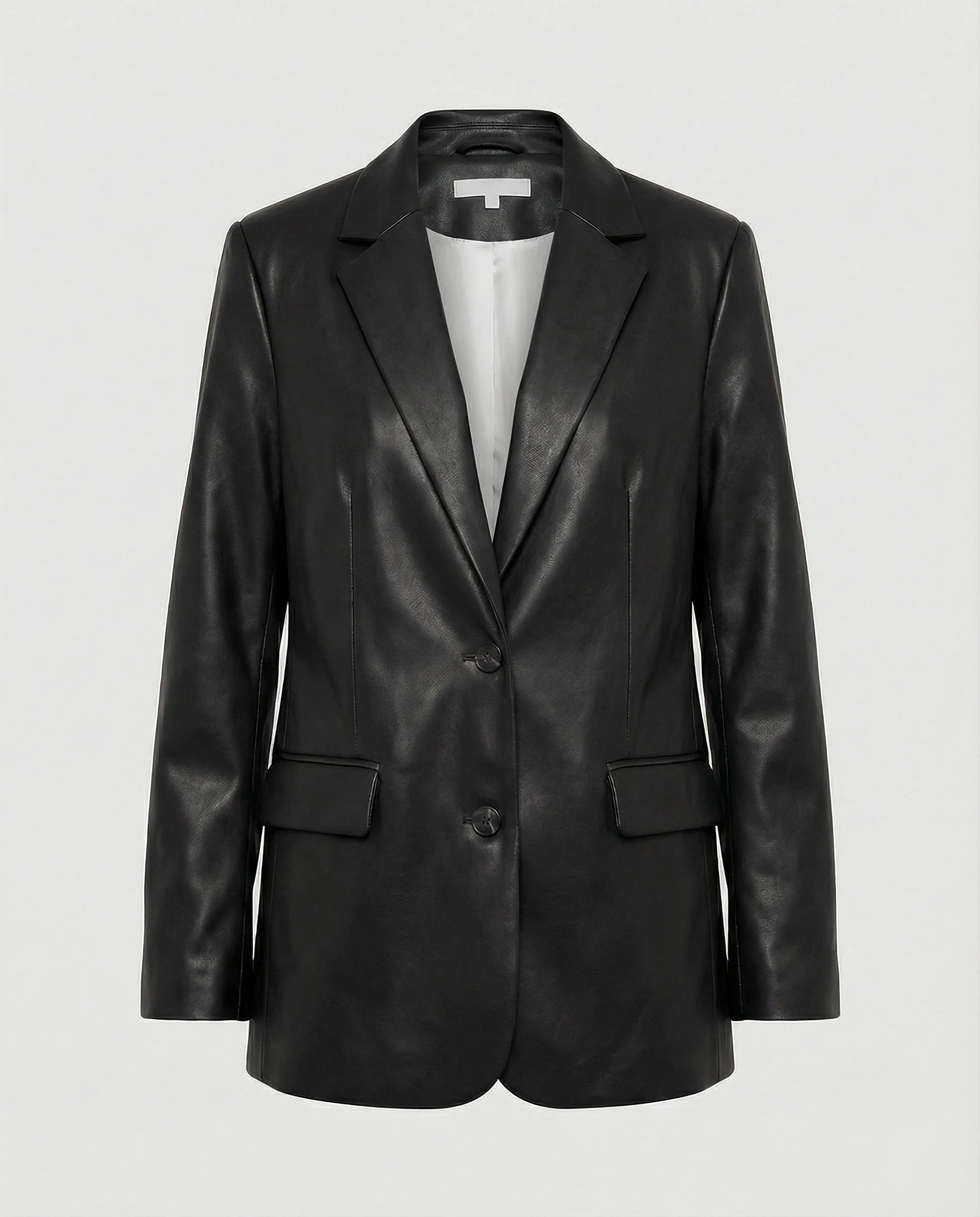 Damen Oversized Kunstleder Blazer im Trend-Look - Image 10