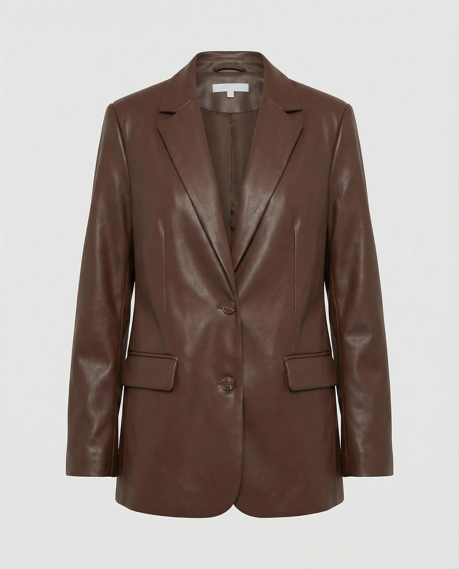 Damen Oversized Kunstleder Blazer im Trend-Look - Image 5