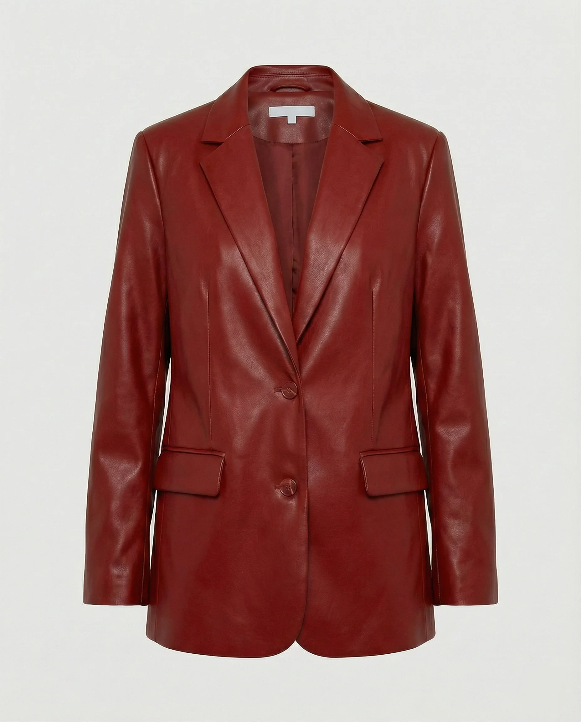 Damen Oversized Kunstleder Blazer im Trend-Look - Image 7