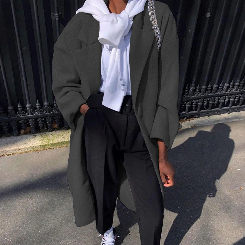 Damen Oversized Mantel Im Eleganten Design Heidi-Mode - Image 3