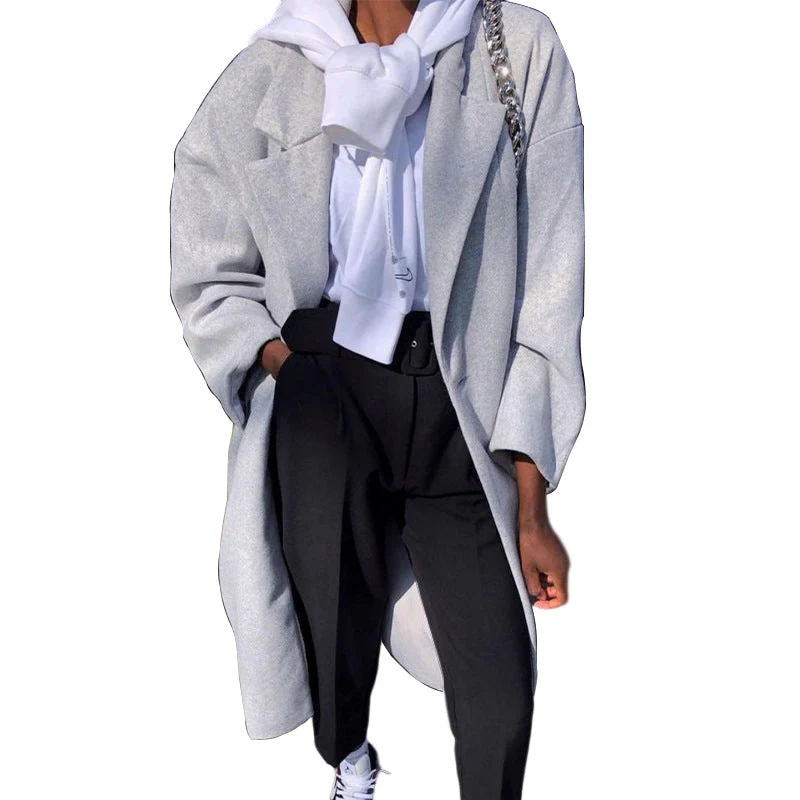 Damen Oversized Mantel Im Eleganten Design Heidi-Mode - Image 4