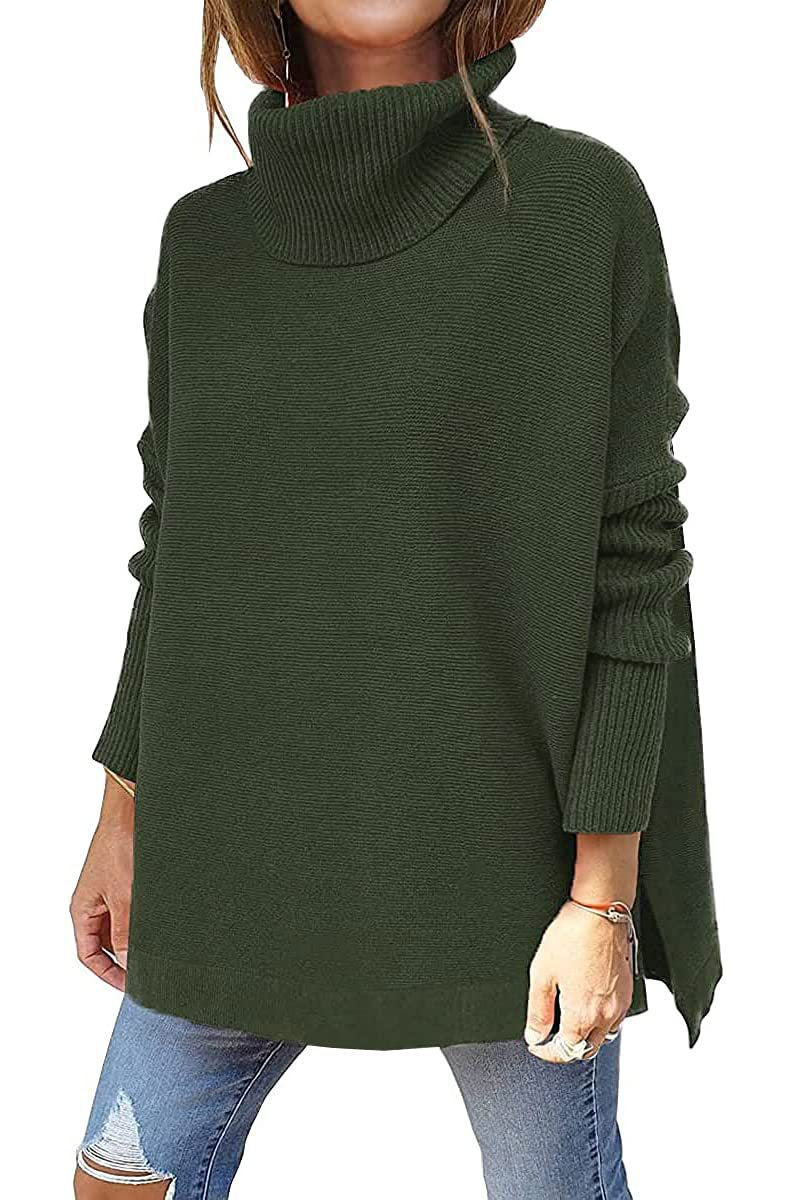 Damen Oversized Rollkragenpullover mit Strukturmuster Heidi-Mode - Image 10