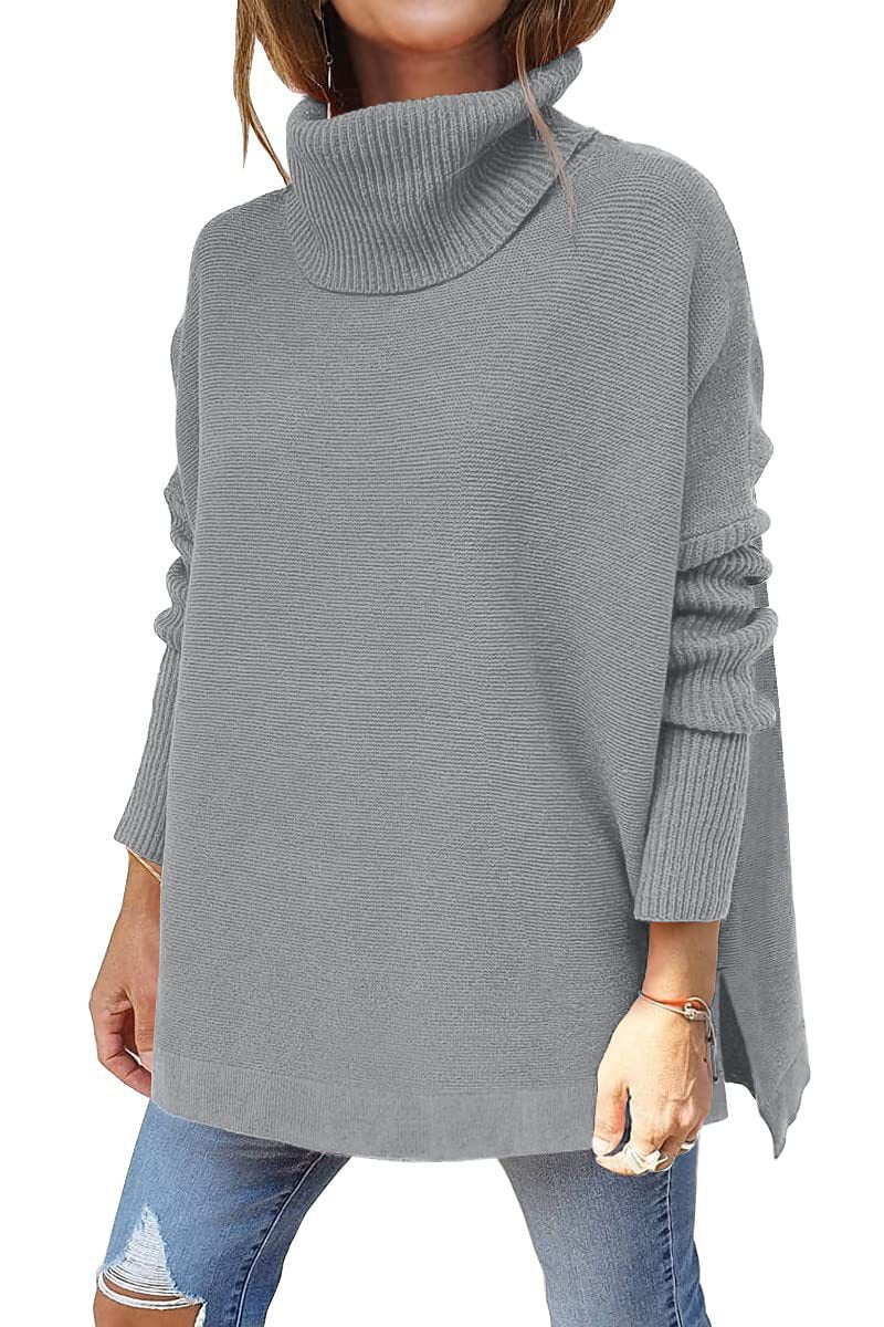 Damen Oversized Rollkragenpullover mit Strukturmuster Heidi-Mode - Image 12