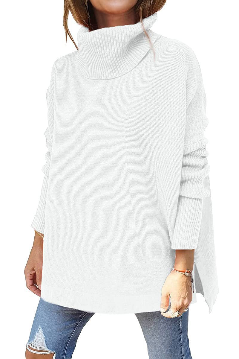 Damen Oversized Rollkragenpullover mit Strukturmuster Heidi-Mode - Image 7