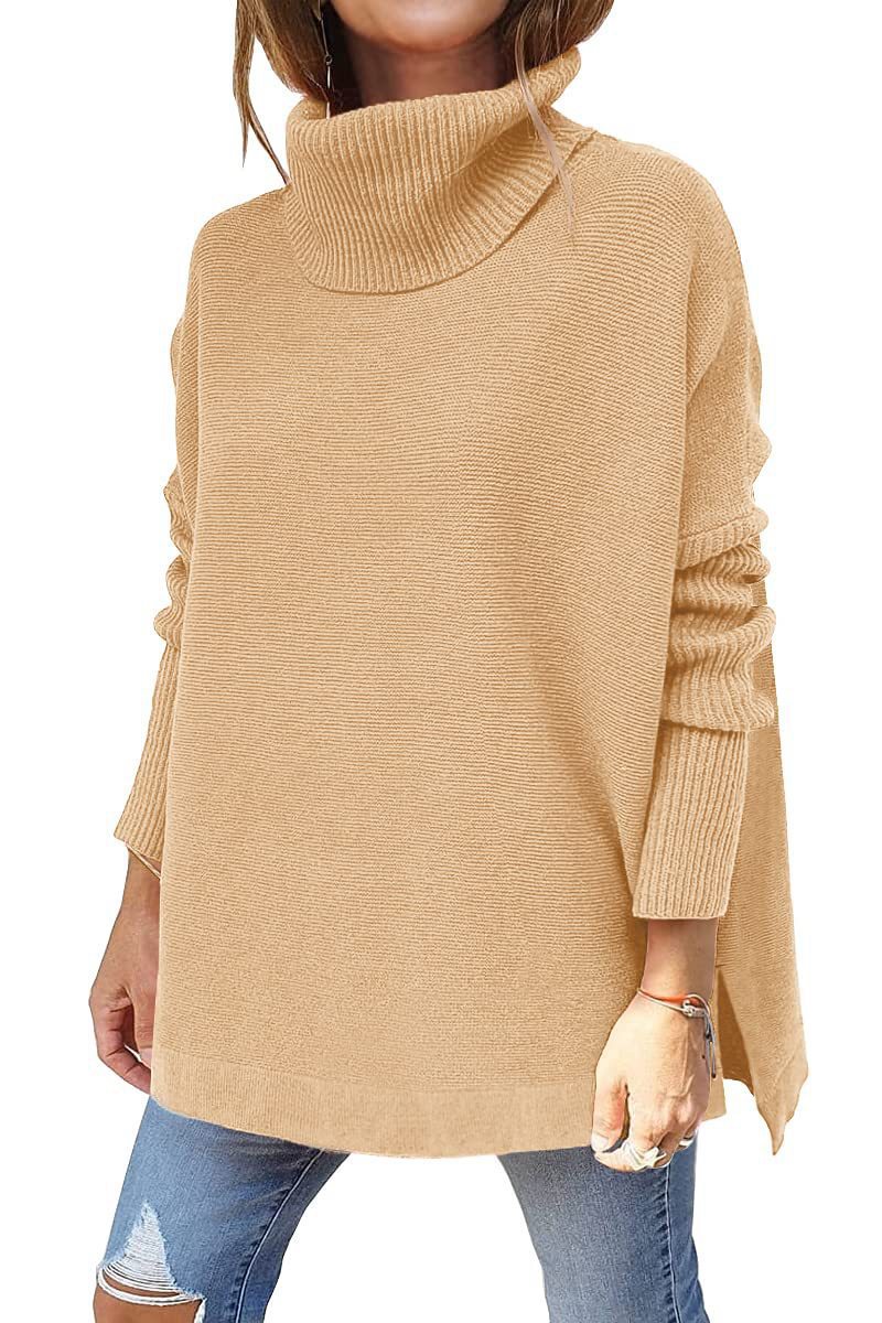 Damen Oversized Rollkragenpullover mit Strukturmuster Heidi-Mode - Image 8