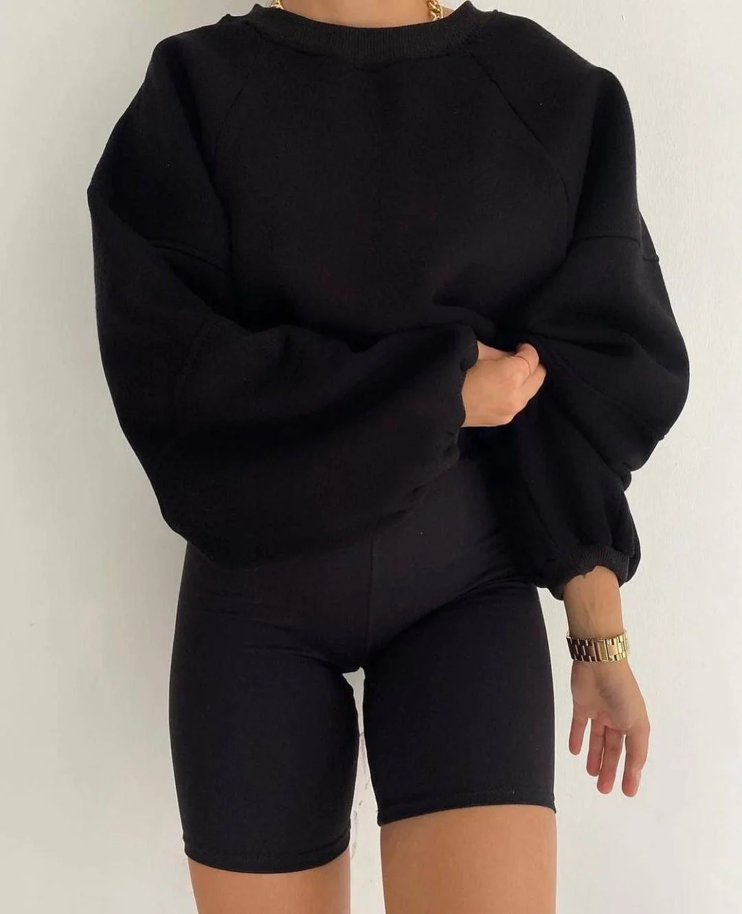 Damen Oversized Sweatshirt mit Voluminösen Ärmeln Heidi-Mode - Image 6