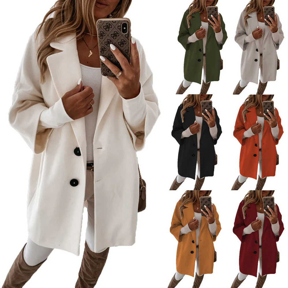 Damen Oversized Жакет mit Modernem Schnitt und Stylischen Knopfdetails Heidi-Mode