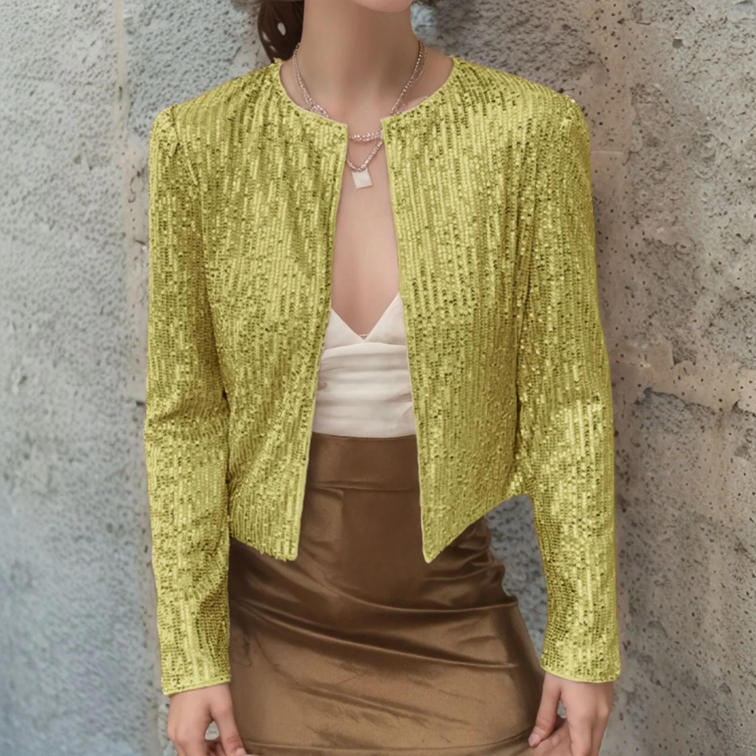 Damen Paillettenjacke Im Modernen Schnitt Heidi-Mode - Image 11