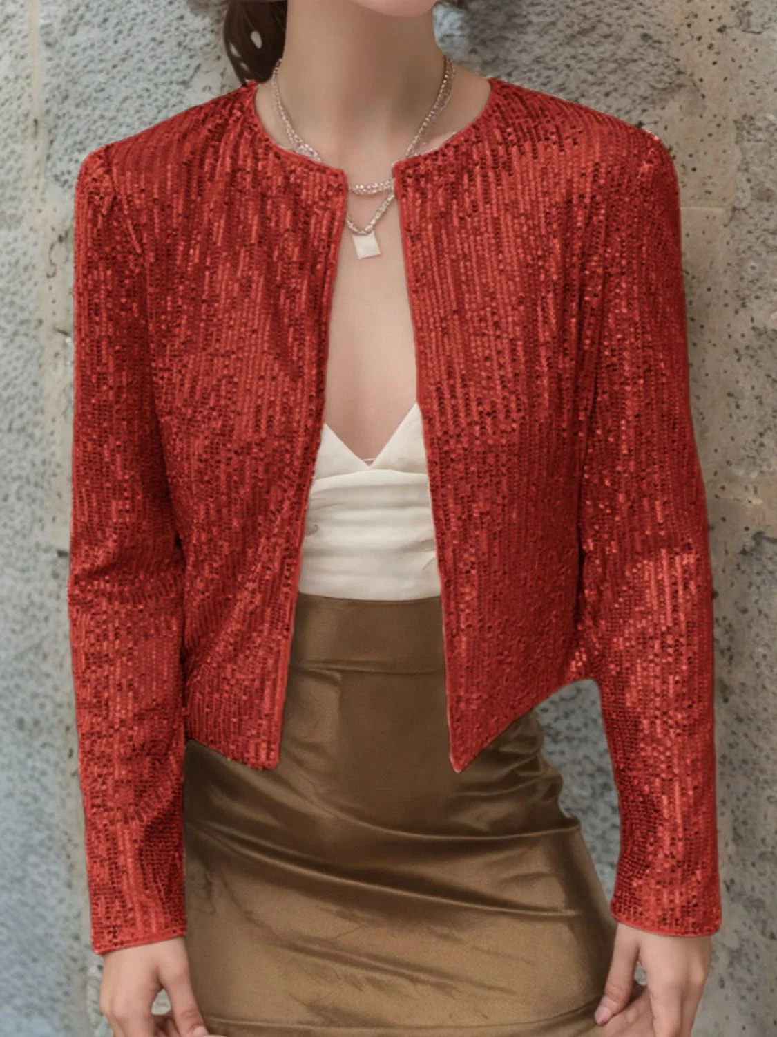 Damen Paillettenjacke Im Modernen Schnitt Heidi-Mode - Image 3