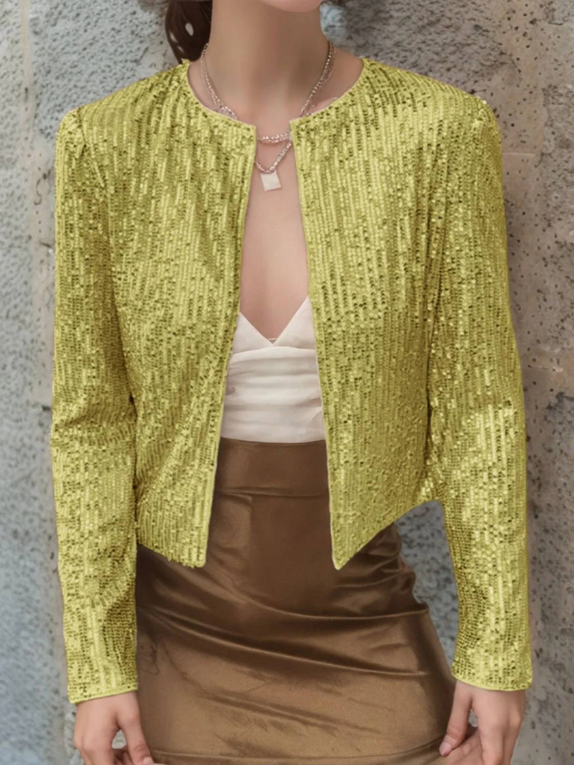 Damen Paillettenjacke Im Modernen Schnitt Heidi-Mode - Image 4