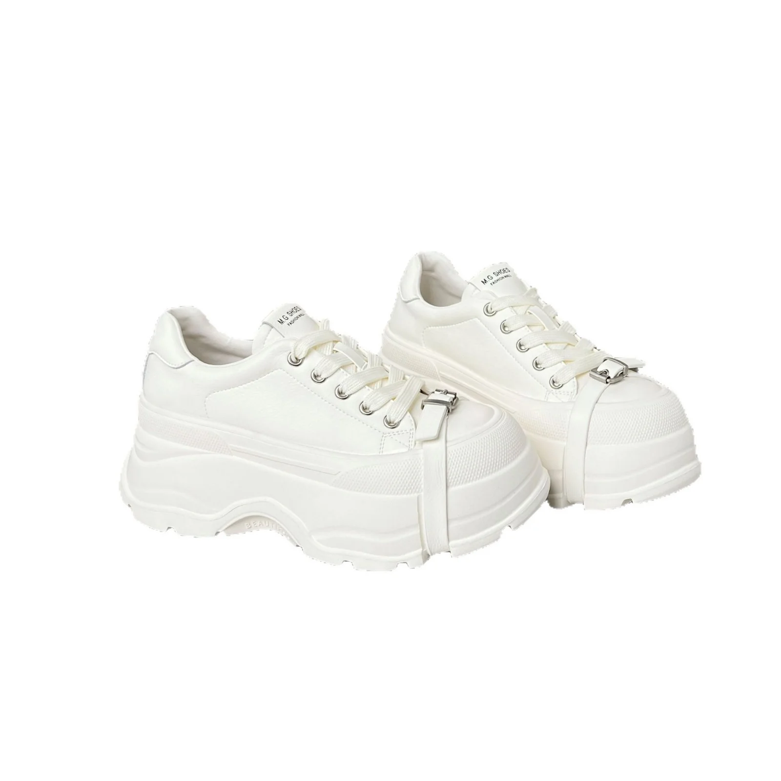 Damen Plateau-Sneaker im sportlichen Design mit verstellbarem Riemen Heidi Mode - Image 5