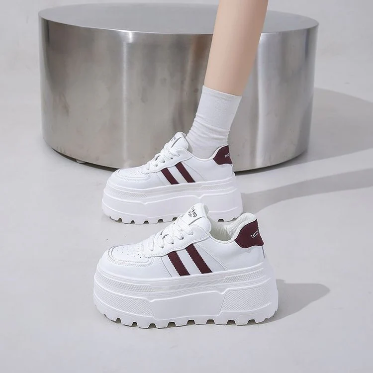 Damen Plateau-Sneaker mit angesagtem Design und komfortabler Dämpfung Heidi Mode