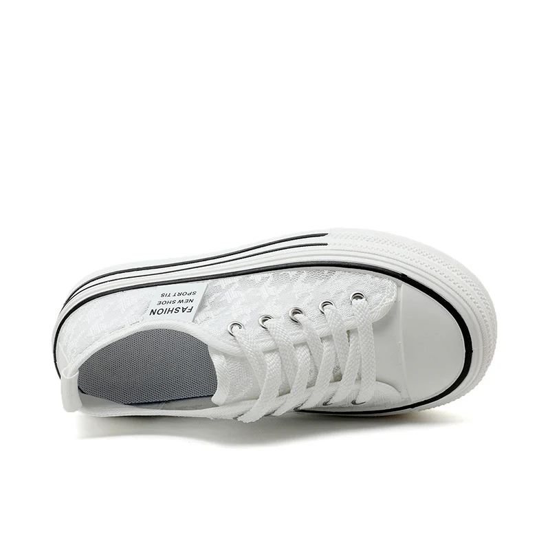 Damen Plateau-Sneaker mit modischem Textil-Obermaterial und rutschfester Sohle Heidi Mode - Image 4