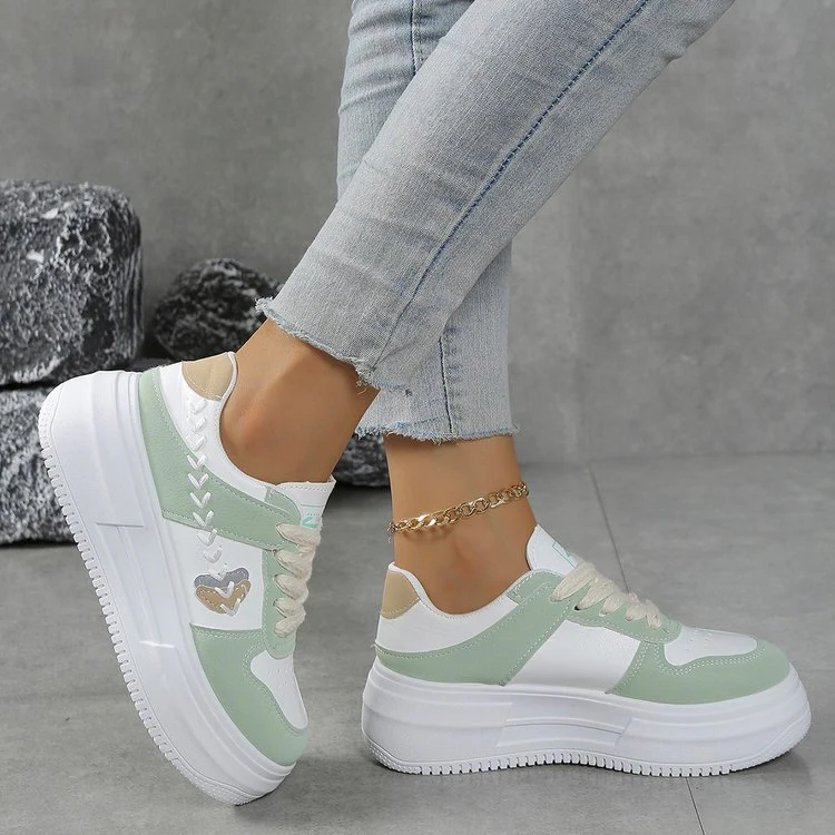 Damen Plateau-Sneaker mit modischer Sohle und komfortabler Dämpfung Heidi Mode - Image 2