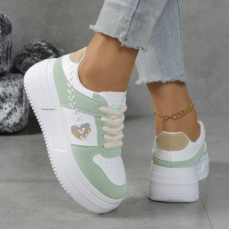 Damen Plateau-Sneaker mit modischer Sohle und komfortabler Dämpfung Heidi Mode - Image 3