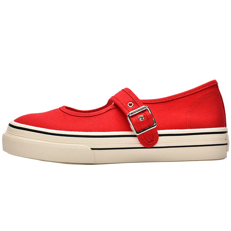 Damen Plateau-Sneaker mit Praktischem Schnallenverschluss und Optimierter Dämpfung Heidi-Mode - Image 8