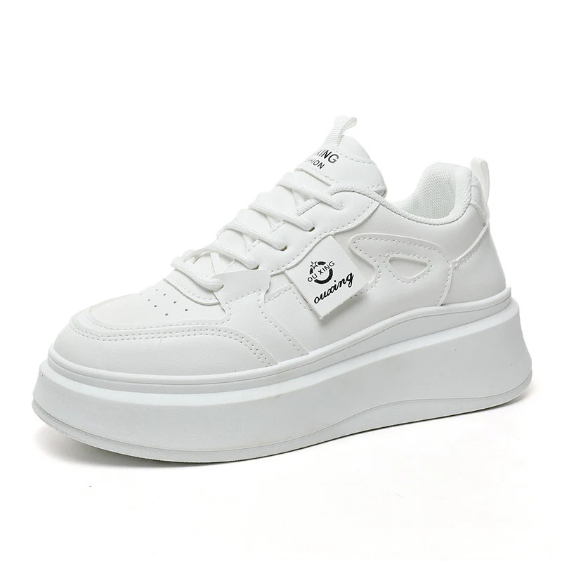 Damen Plateau Sneakers mit atmungsaktiver Oberflächenstruktur und dämpfender Laufsohle Heidi Mode - Image 5