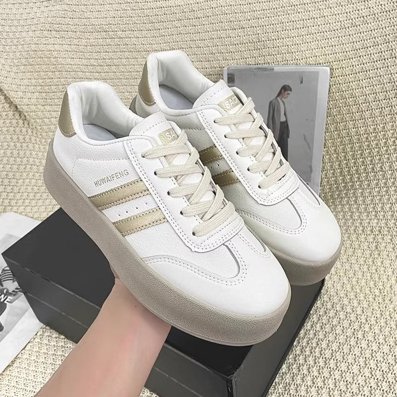 Damen Plateau Sneakers mit elegantem Design und rutschfester Sohle Heidi Mode - Image 3