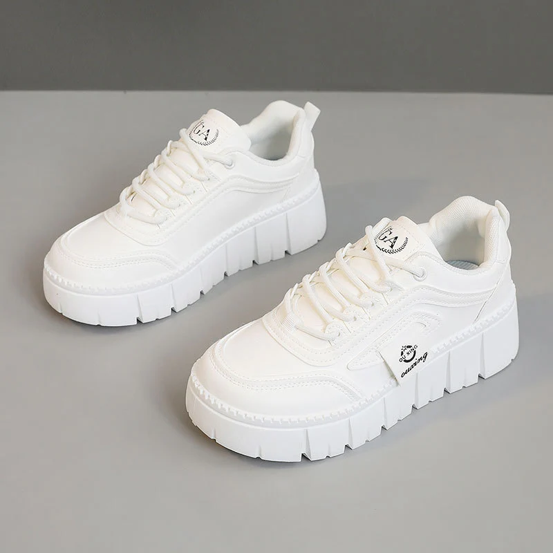 Damen Plateau Sneakers mit geschäumter Laufsohle und modernem Design Heidi Mode - Image 6