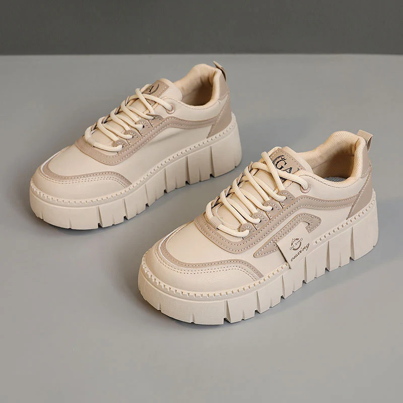Damen Plateau Sneakers mit geschäumter Laufsohle und modernem Design Heidi Mode - Image 7