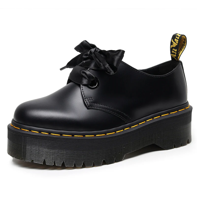 Damen Plattform-Schuhe mit Satin-Band und rutschfester Sohle Heidi Mode