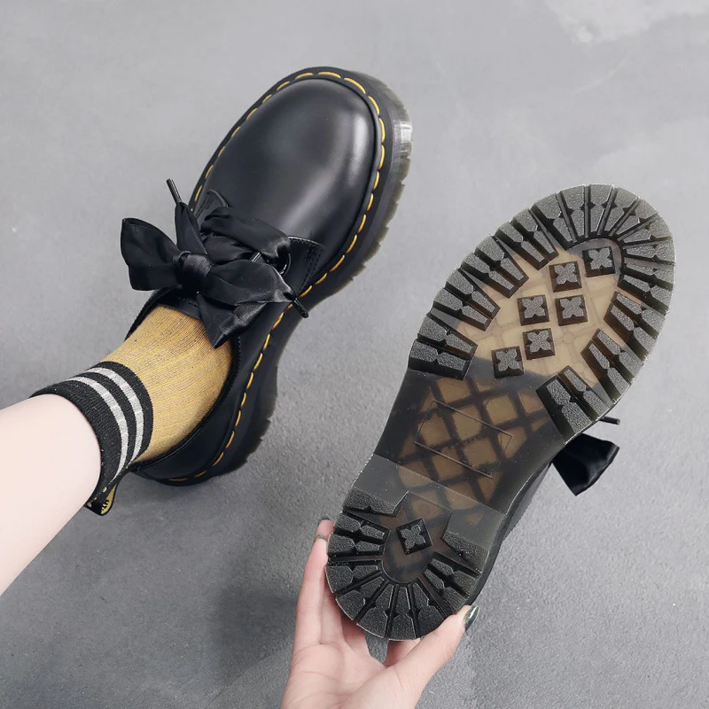 Damen Plattform-Schuhe mit Satin-Band und rutschfester Sohle Heidi Mode - Image 4