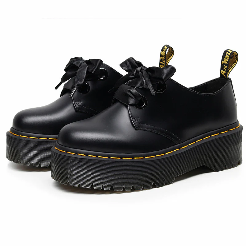 Damen Plattform-Schuhe mit Satin-Band und rutschfester Sohle Heidi Mode - Image 5