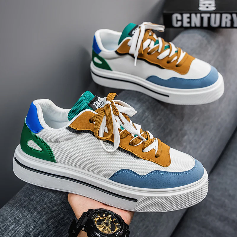 Damen Plattform-Sneaker mit atmungsaktiver Obermaterialstruktur und dämpfendem Sohlenprofil Heidi Mode - Image 4