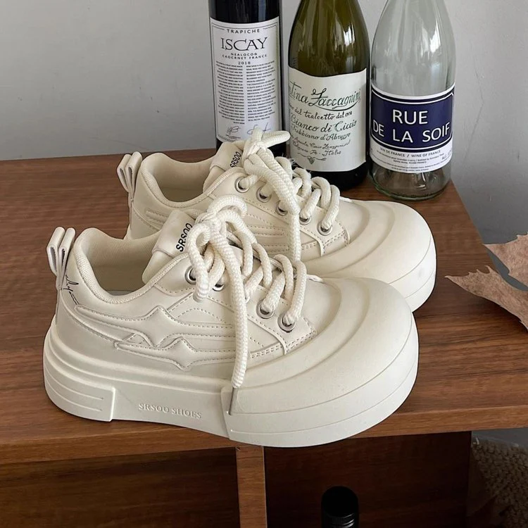 Damen Plattform-Sneaker mit dicker, gepolsterter Sohle und modischem Design Heidi Mode - Image 4