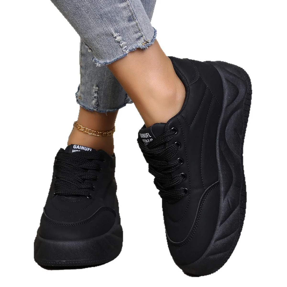 Damen Plattform-Sneaker mit dynamischem Design und bequemer Dämpfung Heidi Mode - Image 5