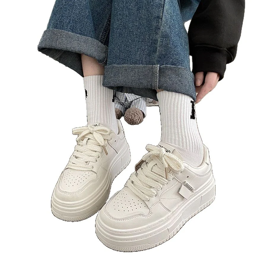 Damen Plattform-Sneaker mit modischem Design und bequemer Dämpfung Heidi Mode - Image 5