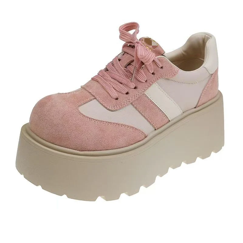Damen Plattform-Sneaker mit modischem Veloursleder und ergonomischer Sohle Heidi Mode - Image 5