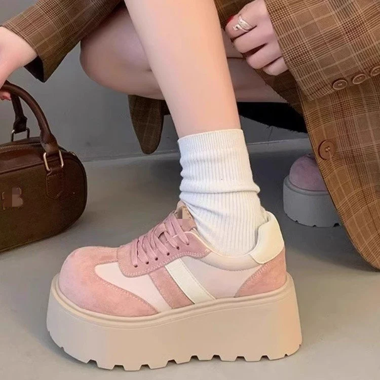 Damen Plattform-Sneaker mit modischem Veloursleder und ergonomischer Sohle Heidi Mode - Image 6