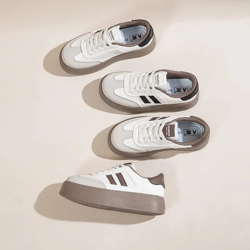 Damen Plattform-Sneaker mit trendigem Design und hochwertiger Oberflächenstruktur Heidi Mode - Image 3