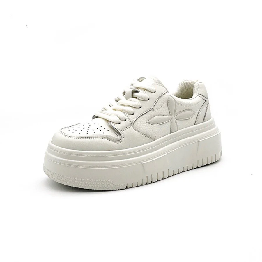 Damen Plattform-Sneaker mit trendstarker dicker Sohle und atmungsaktivem Obermaterial Heidi Mode - Image 5