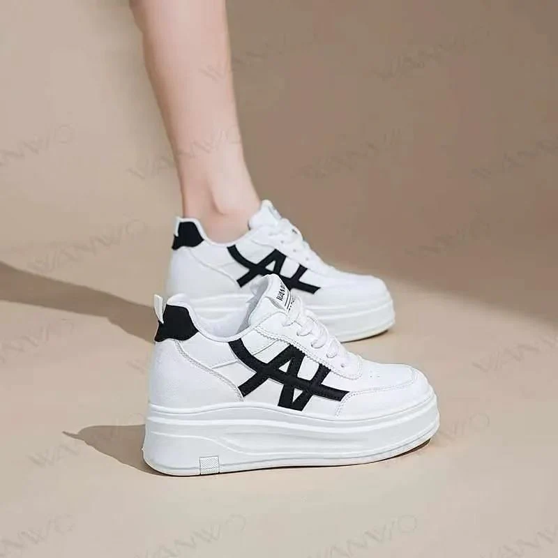 Damen Plattform Sneakers mit atmungsaktivem Obermaterial und stoßdämpfender Sohle Heidi Mode - Image 2