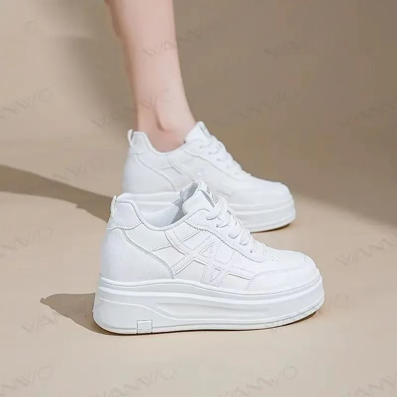Damen Plattform Sneakers mit atmungsaktivem Obermaterial und stoßdämpfender Sohle Heidi Mode - Image 3