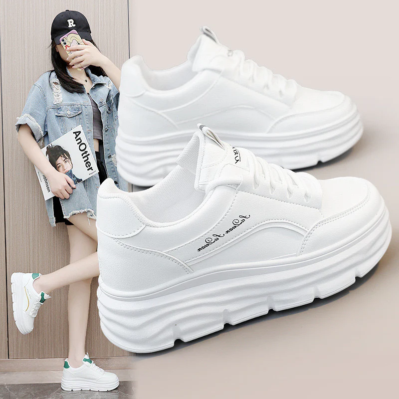 Damen Plattform Sneakers mit ergonomischer Dämpfung und modischem Design Heidi Mode